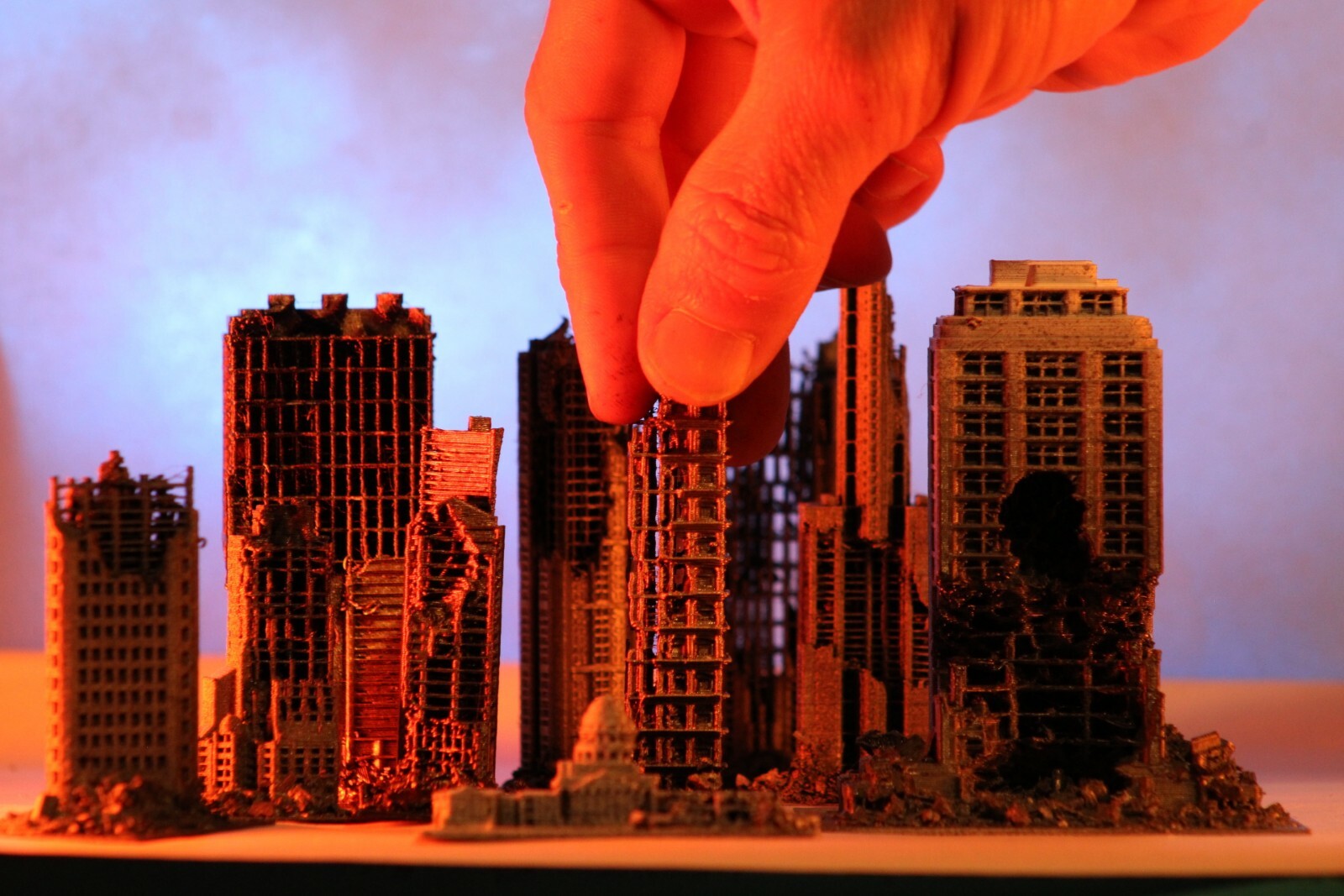 Eyepop Designs 10 micro Scale buildings works with 3.5 inch figures