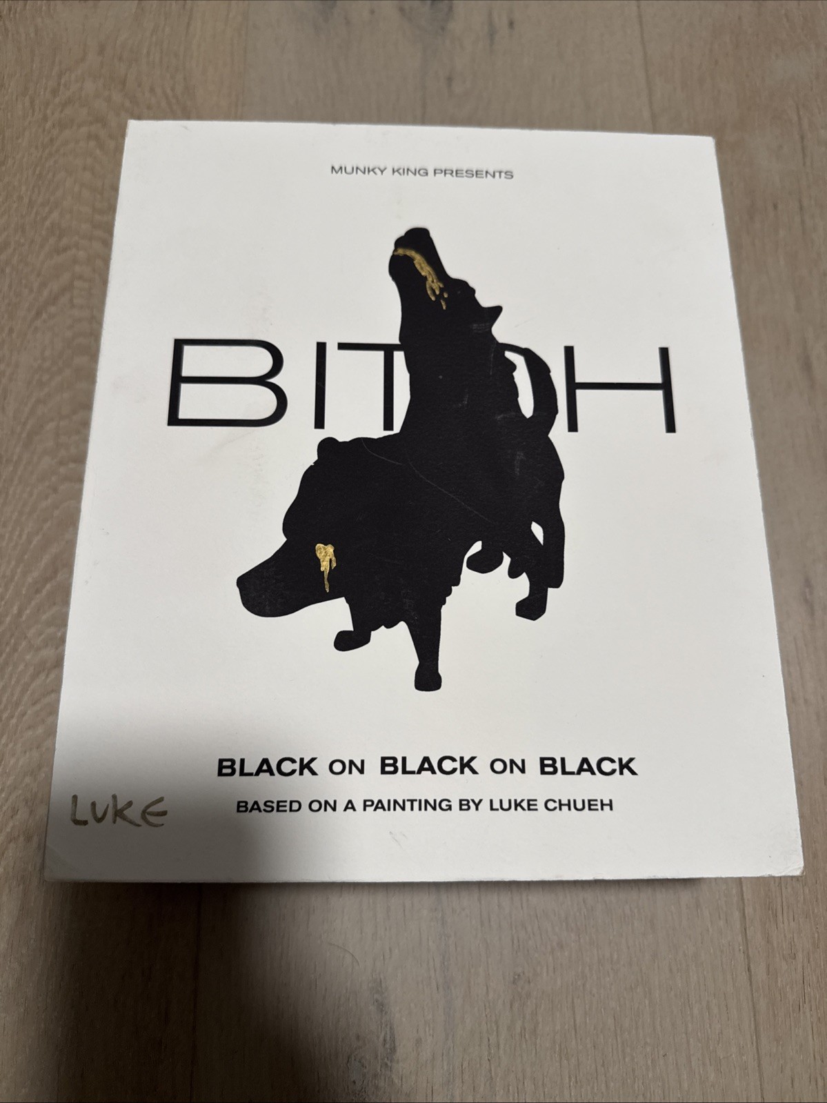 Luke Chueh Munky King BITCH Figure BLACK ON BLACK ON BLACK SDCC 2015 LIMITED 30
