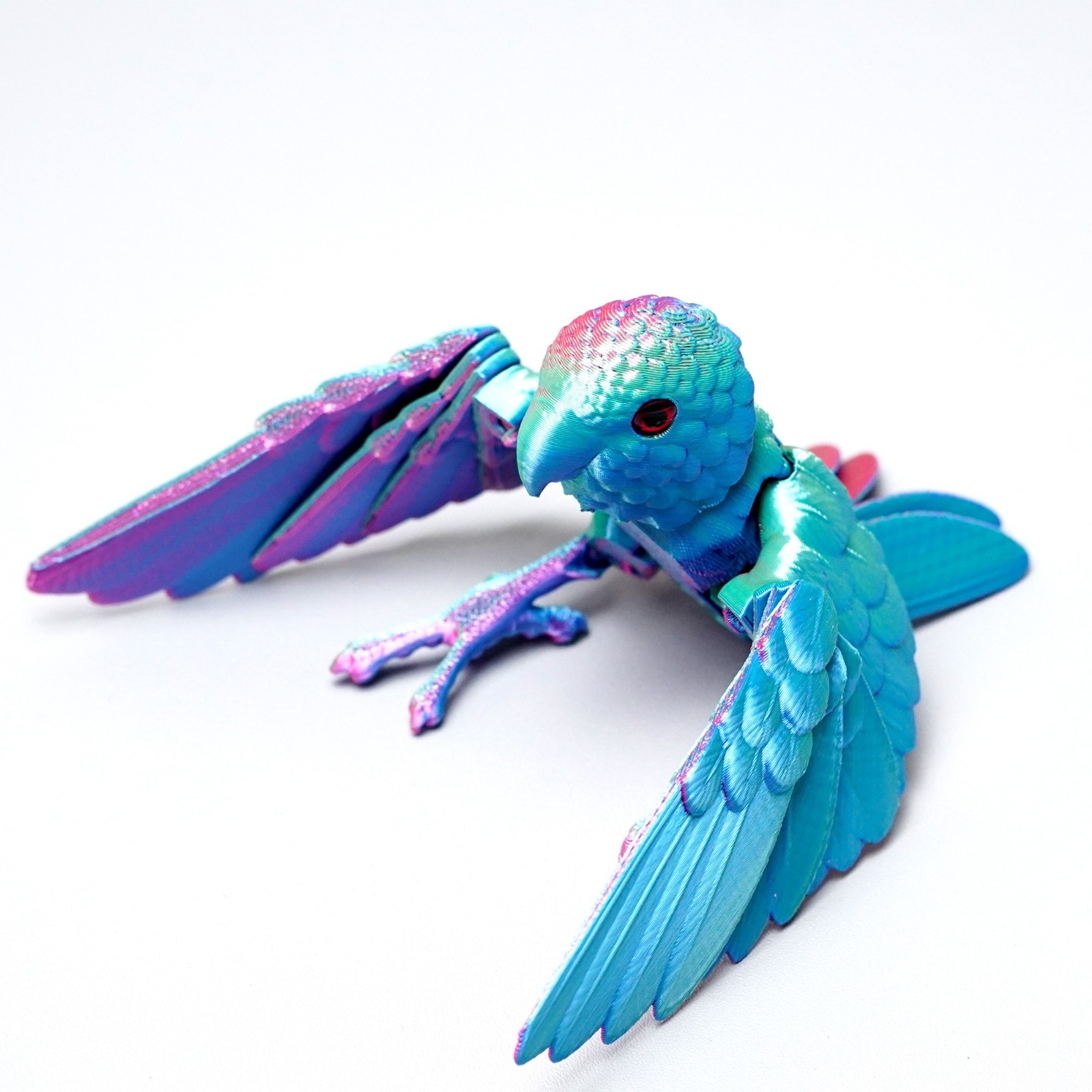 3D Printed Parrot Model,Articulated Animals figure,Fidget Toys Home Decor