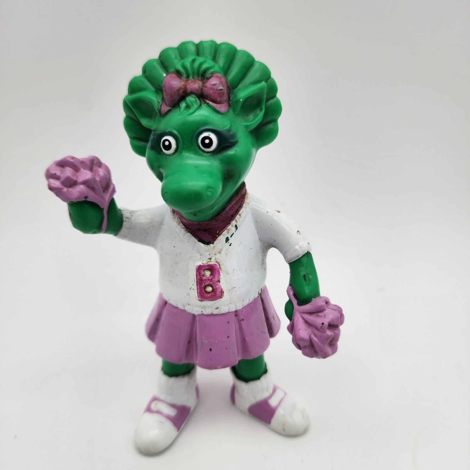 1993 Baby Bop Cheerleader PVC Figure Barney The Dinosaur Hasbro