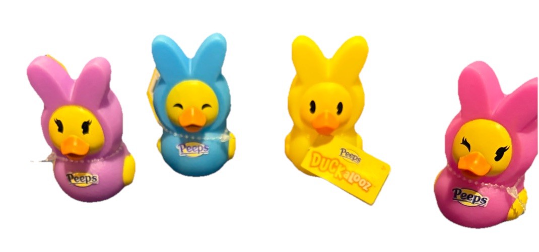 New Easter Peeps Rubber Ducks Lot Duckalooz Set Purple Pink Yellow And Blue New