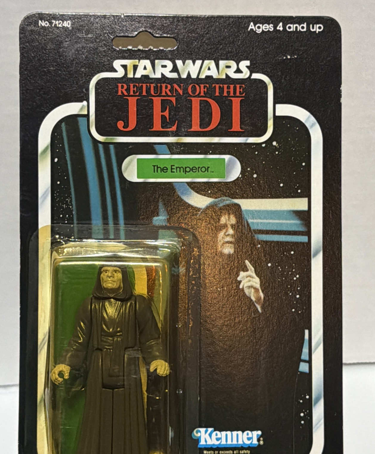 Vintage Star Wars 1984 The Emperor ROTJ 79BACK MOC Kenner. Late Release Nice 171