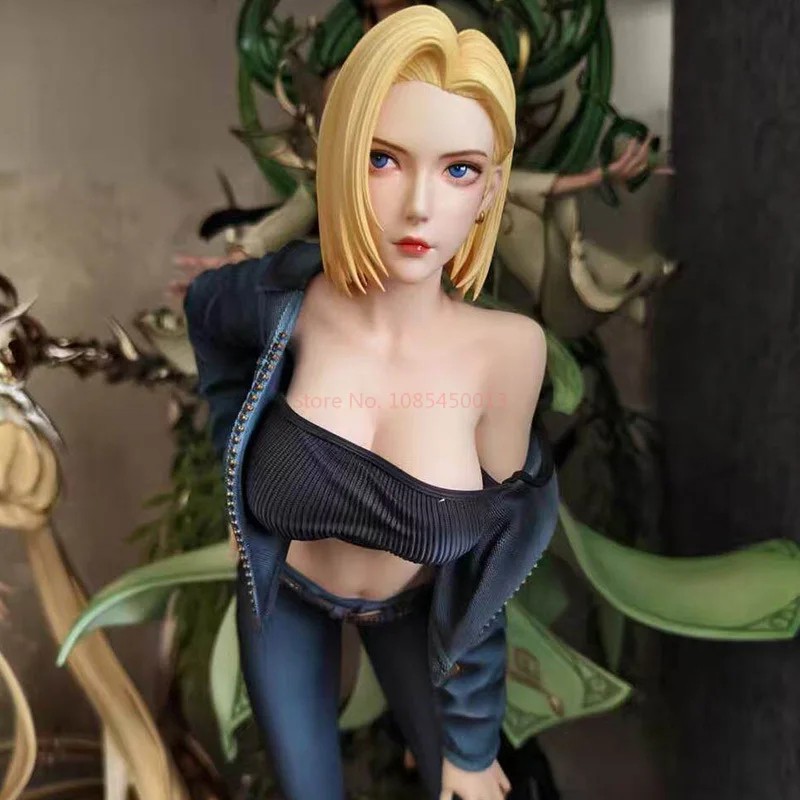 NEW Anime Figure Inspired by Android 18 PVC Model Doll Statue 32cm Unbranded