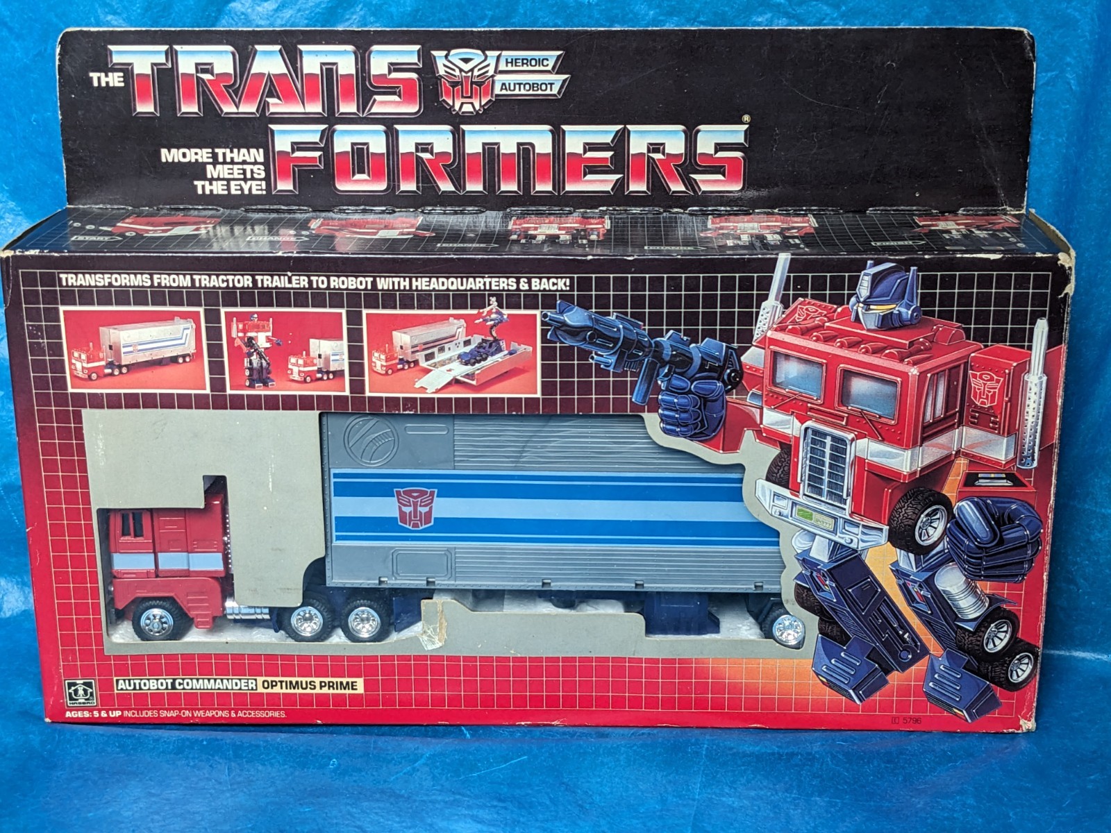 🔴🔵 Vintage G1 Transformers OPTIMUS PRIME w box complete 1984 🔵🔴