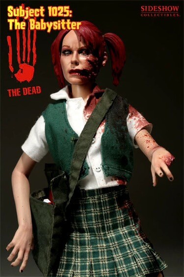Sideshow The Dead Subject 1025 The Babysitter 12&Prime; 1/6 Figure Zombie School Girl