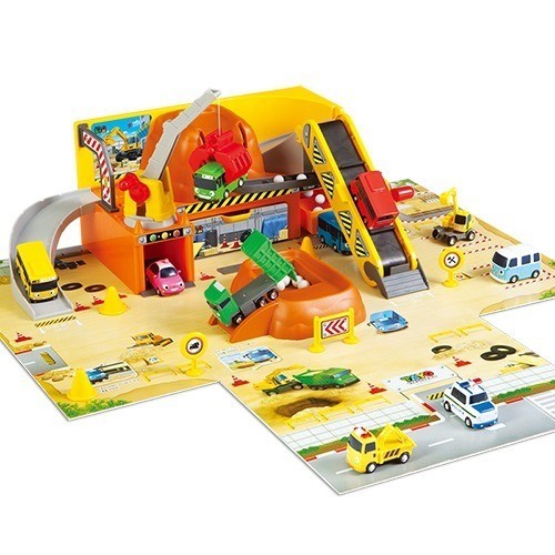 Tayo the Little Bus Heavy Equipment Play Set Construction Site Play Set Includes