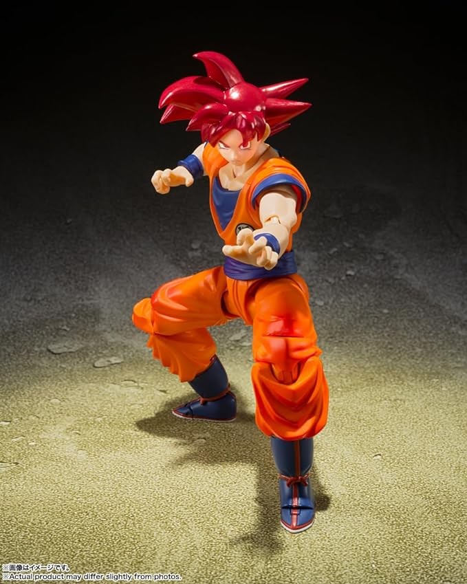 Bandai Dragon Ball Z S.H.Figuarts Super Saiyan Son Goku (Saiyan God Instilled wi