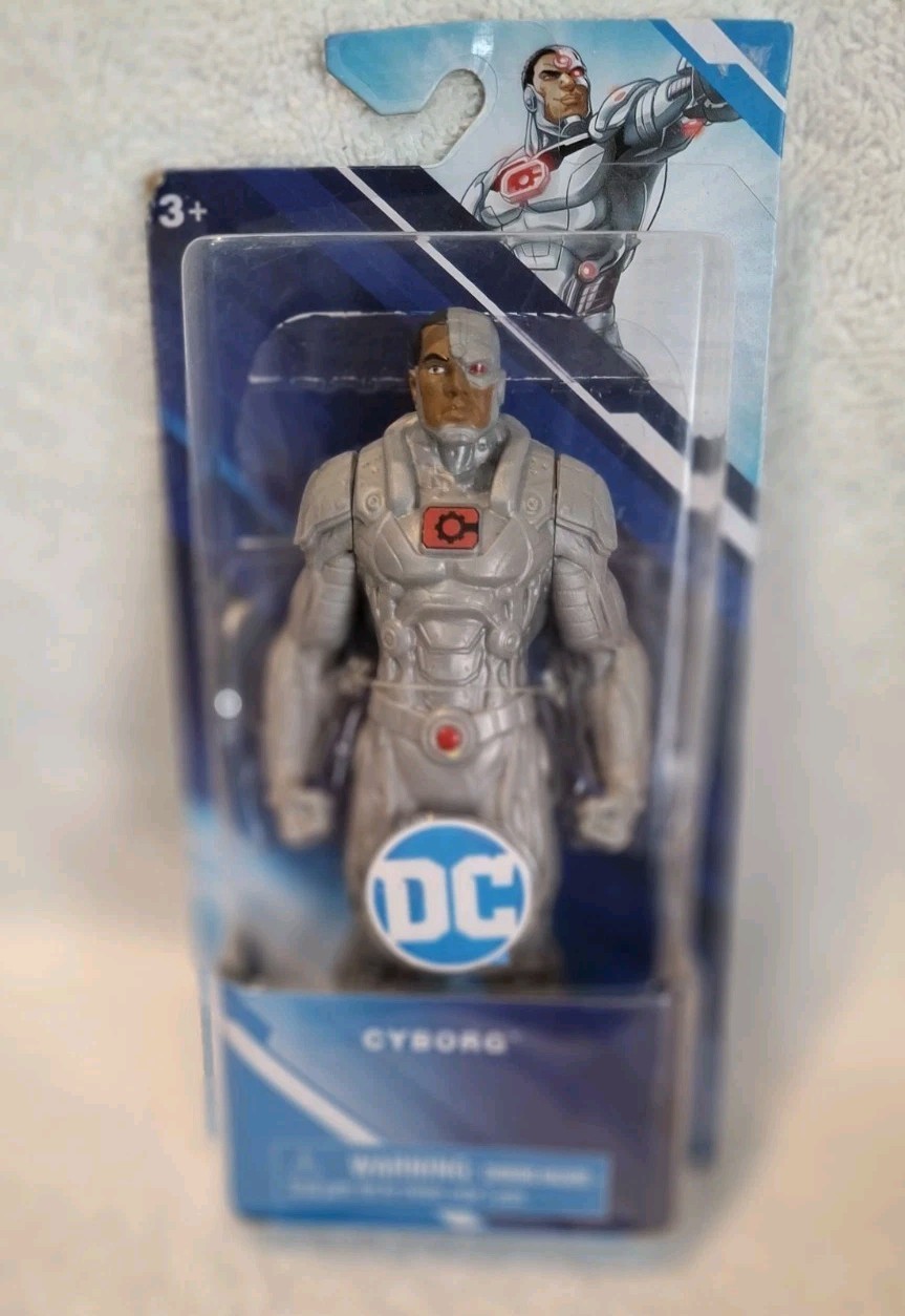 DC Comics Cyborg Grey And Red Action Figure Spin Master 6&Prime; New