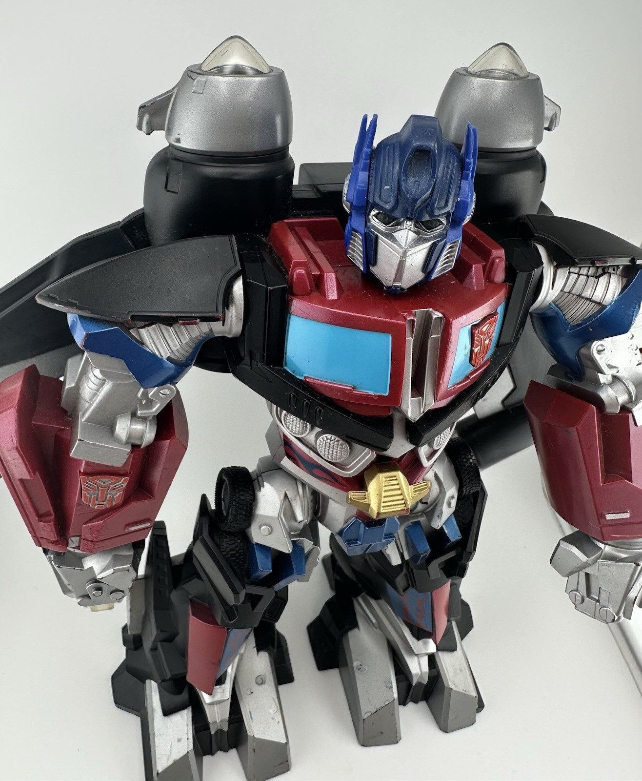 2008 Hasbro Transformers Mega Power Bots Lights Up & Talking 12&Prime; OPTIMUS PRIME