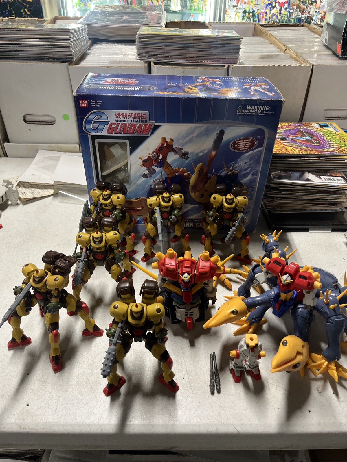 Bandai G Gundam Ultimate Mobile Fighter Dark Gundam With Box Lot Army Final Suit