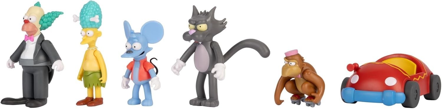 The Simpsons 2.5 Inch Figure Multipack Krusty The Clown Show Set Free Shipping