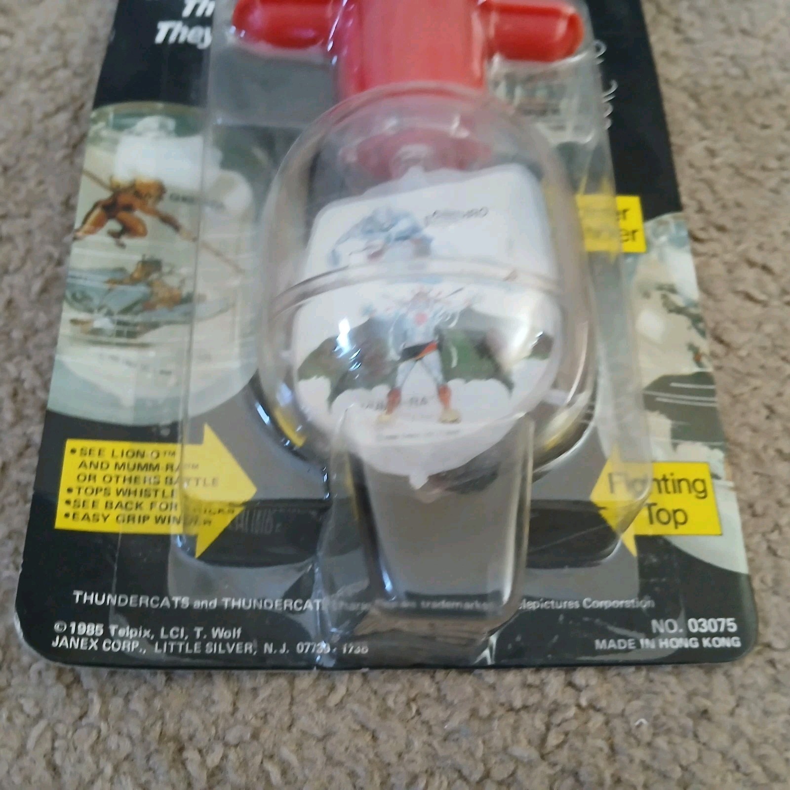 THUNDERCATS MIGHTY FIGHTING TOP PANTHRO/MUMRA JANEX TOYS SEALED 1985 READ