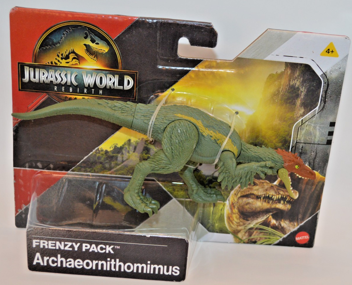 Archaeornithomimus Jurassic World Rebirth Frenzy Pack 6in. Figure New in Box