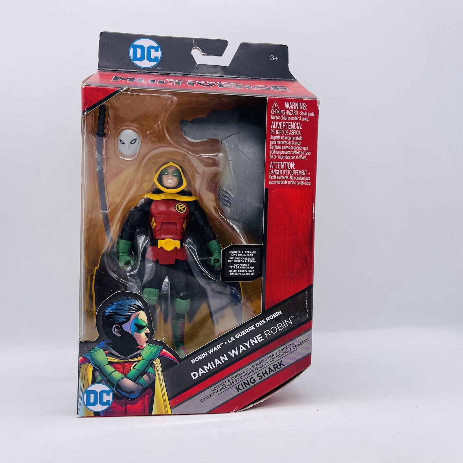 Robin Damian Wayne DC multiverse King shark BAF Wave NIP 6&Prime; DCU Son Of Batman
