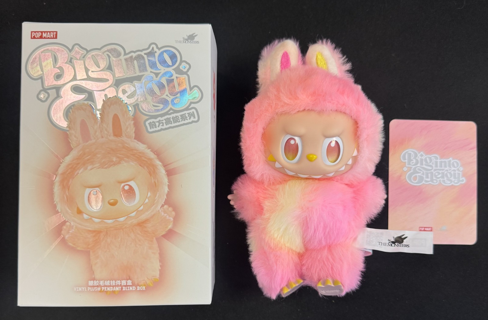 LOYALTY POP MART Labubu The Monsters Big Into Energy Serie Plush Doll Authentic