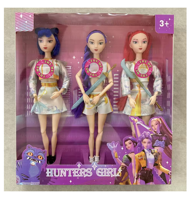 Kpop Demon Hunters Rumi Mira Zoey 11 Inch Vinyl Doll Posable Anime Have -Music B