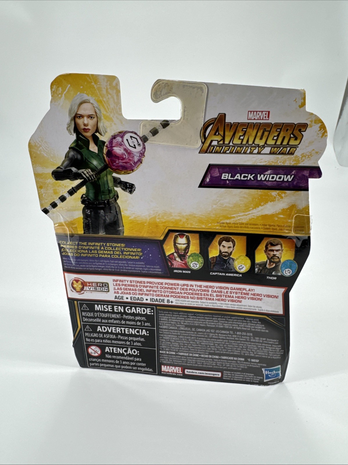 Marvel Avengers Infinity War BLACK WIDOW Infinity Stone 6” Figure 2017