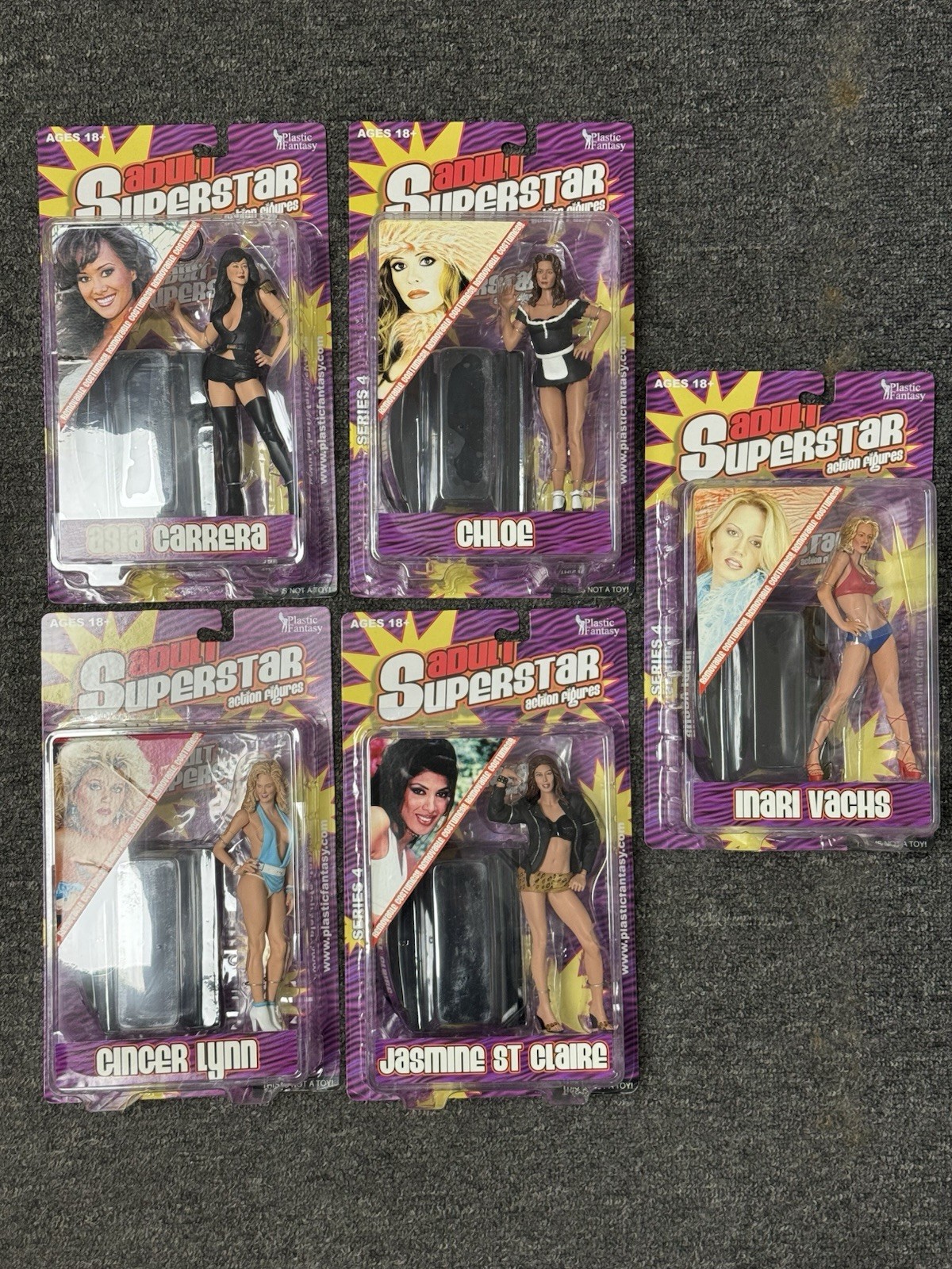 Plastic Fantasy Adult Superstar Entire Series 4 Set Rare