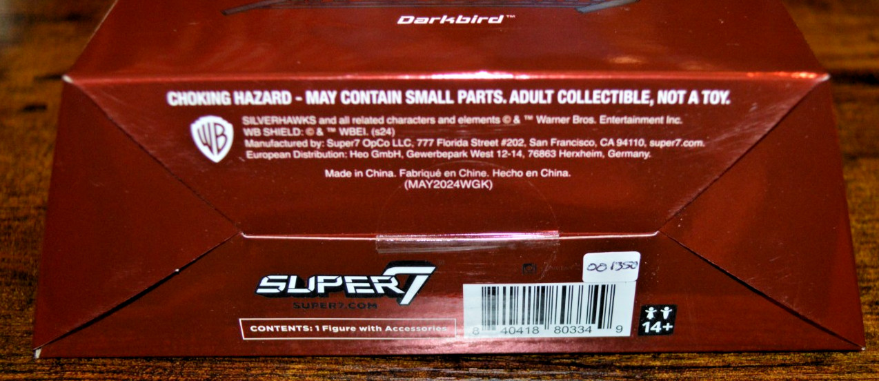 SilverHawks Darkbird Super7 Ultimate 7” Action Figure Brand New NIB Ages 14+