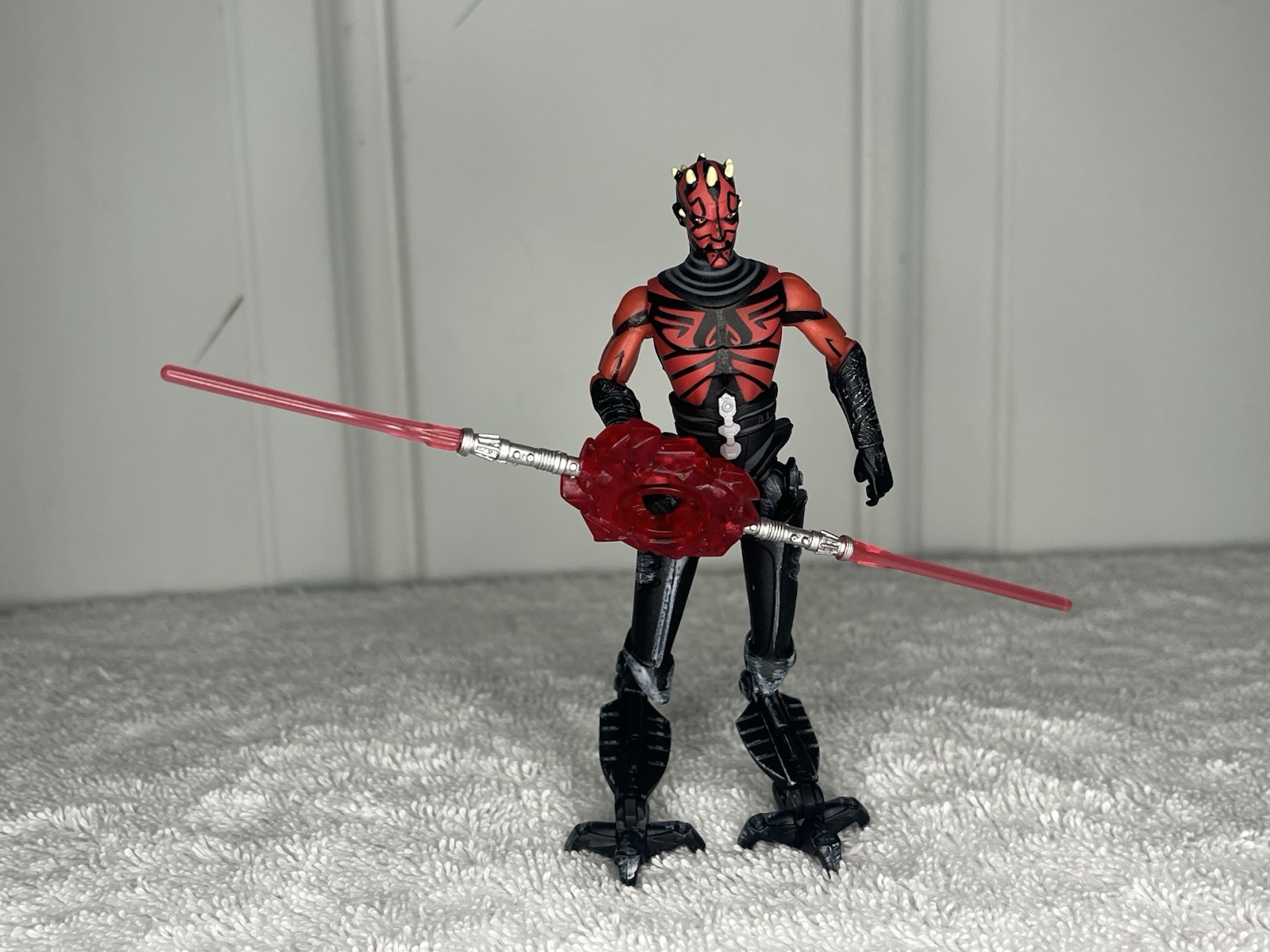 DARTH MAUL 100% Complete Clone Wars Returns 2012 Collection 3.75 Animated Cyborg