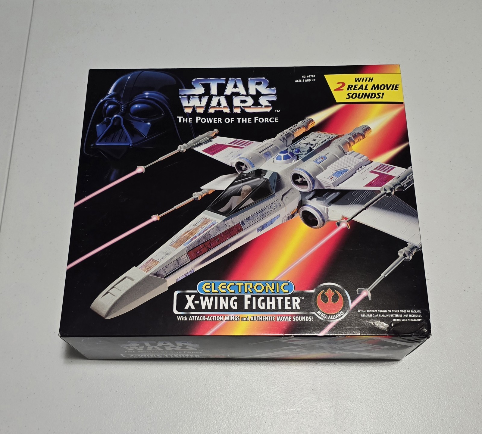 Kenner Star Wars 1995 The Power Of The Force POTF Electronic X-Wing Fighter NIB