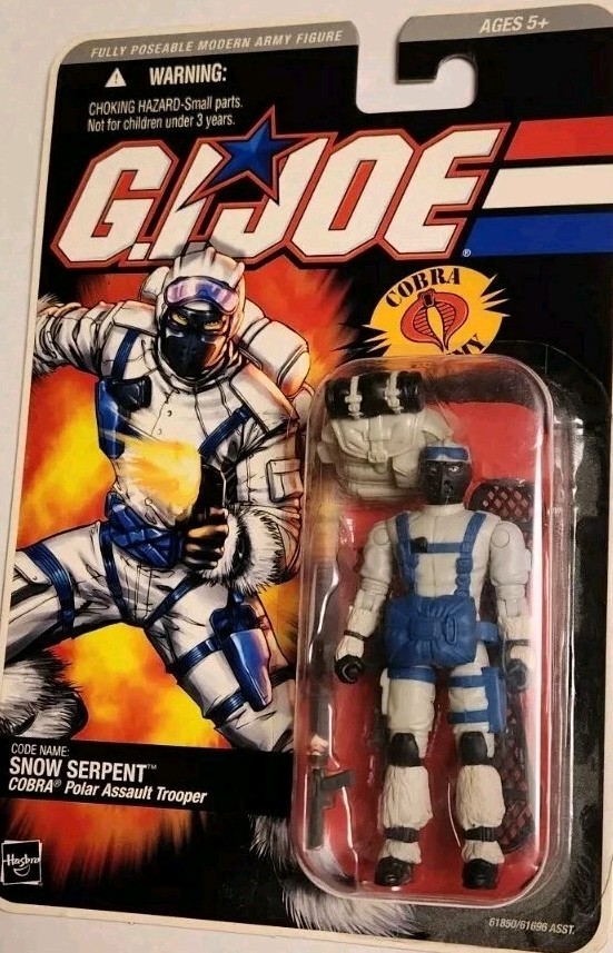 2005 Hasbro GI Joe Cobra Enemy Snow Serpent Polar Assault Trooper Action NEW NIB