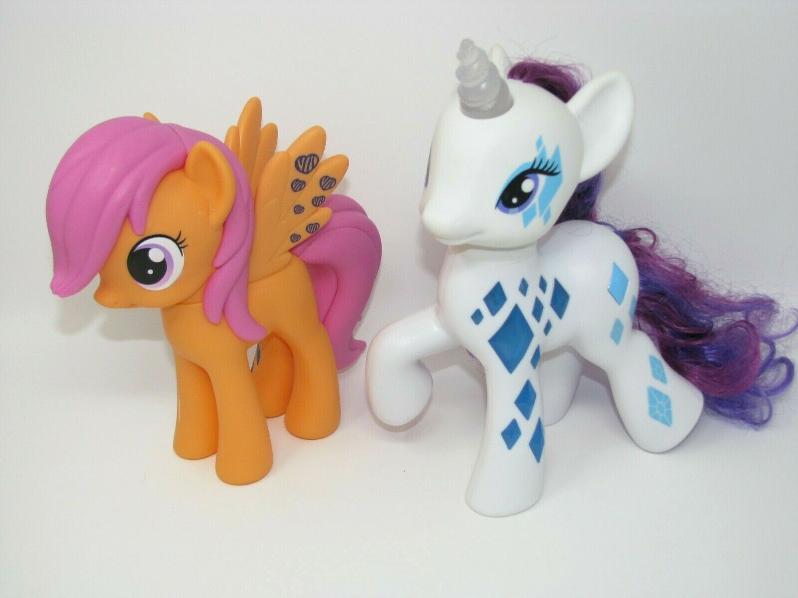 2 Hasbro My Little Pony Unicorn Magic Glamour Glow Rarity Light Up Wild Rainbow