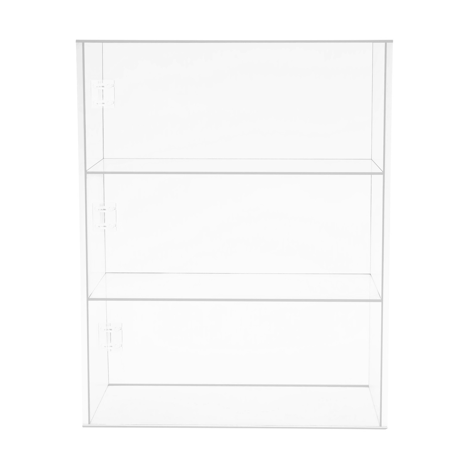 3-Tier Display Case Shelf Dustproof Clear Showcase Holder for Action Figures