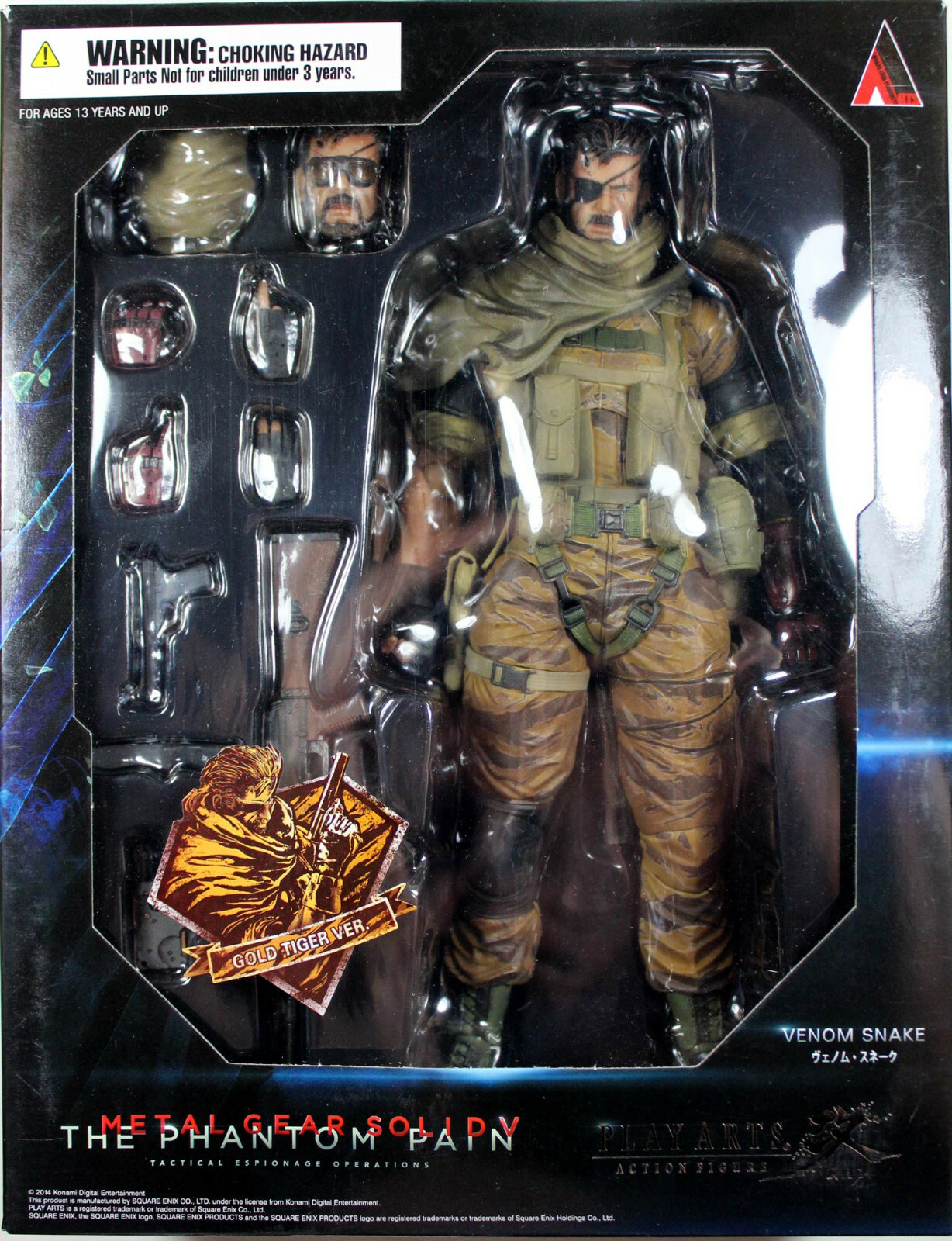Metal Gear Solid ~ VENOM SNAKE (GOLD TIGER) ~ Play Arts KAI ~ 100% Authentic
