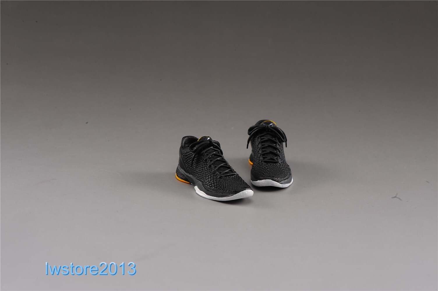 1:6 Black Plastic Sport Shoes Sneakers Model For 12&Prime; Male Action Figure Body Toy