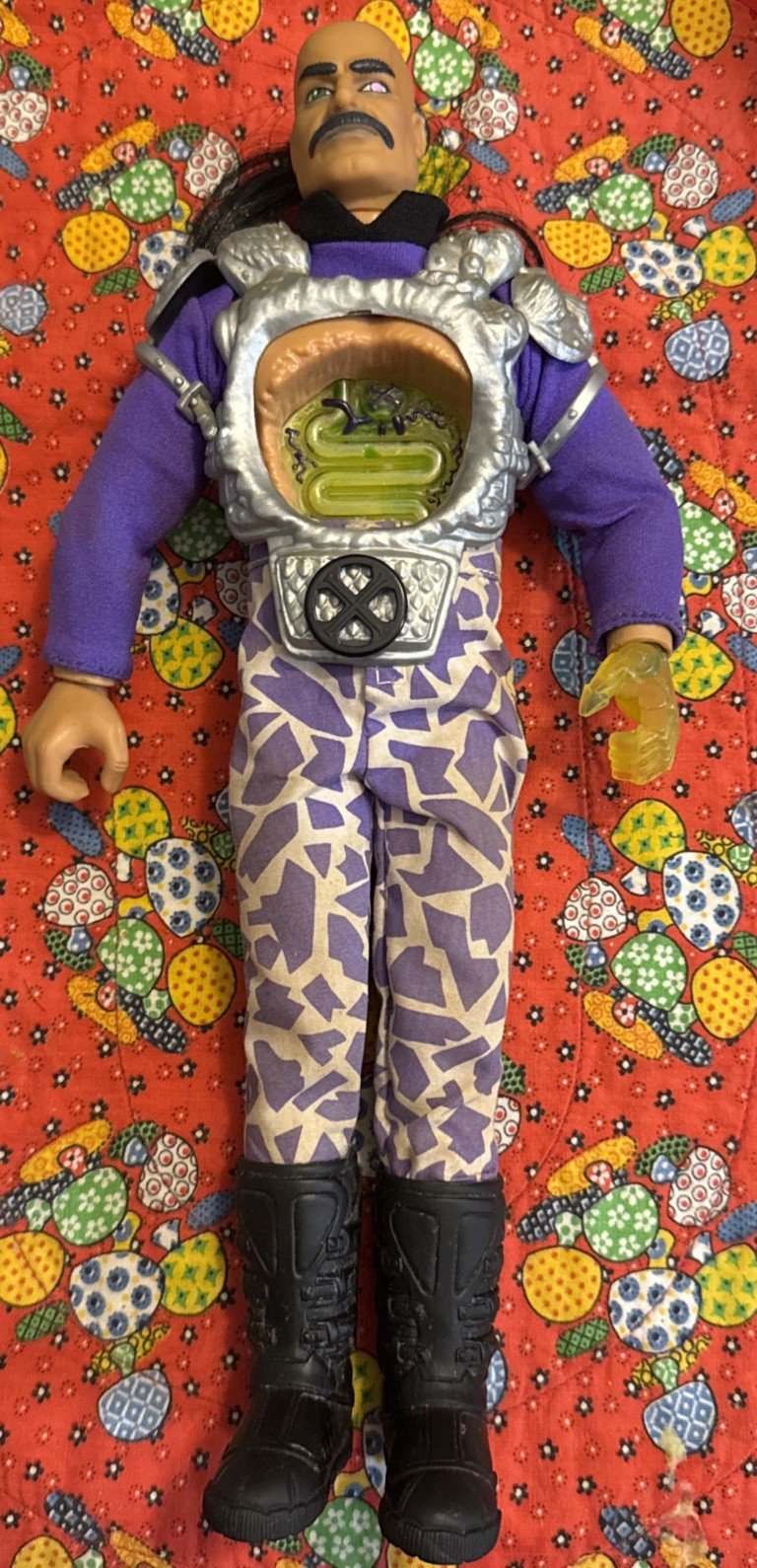 Vintage 1985 Hasbro Dr. X Toxic Gut Action Man Villain 12 Inch Figure