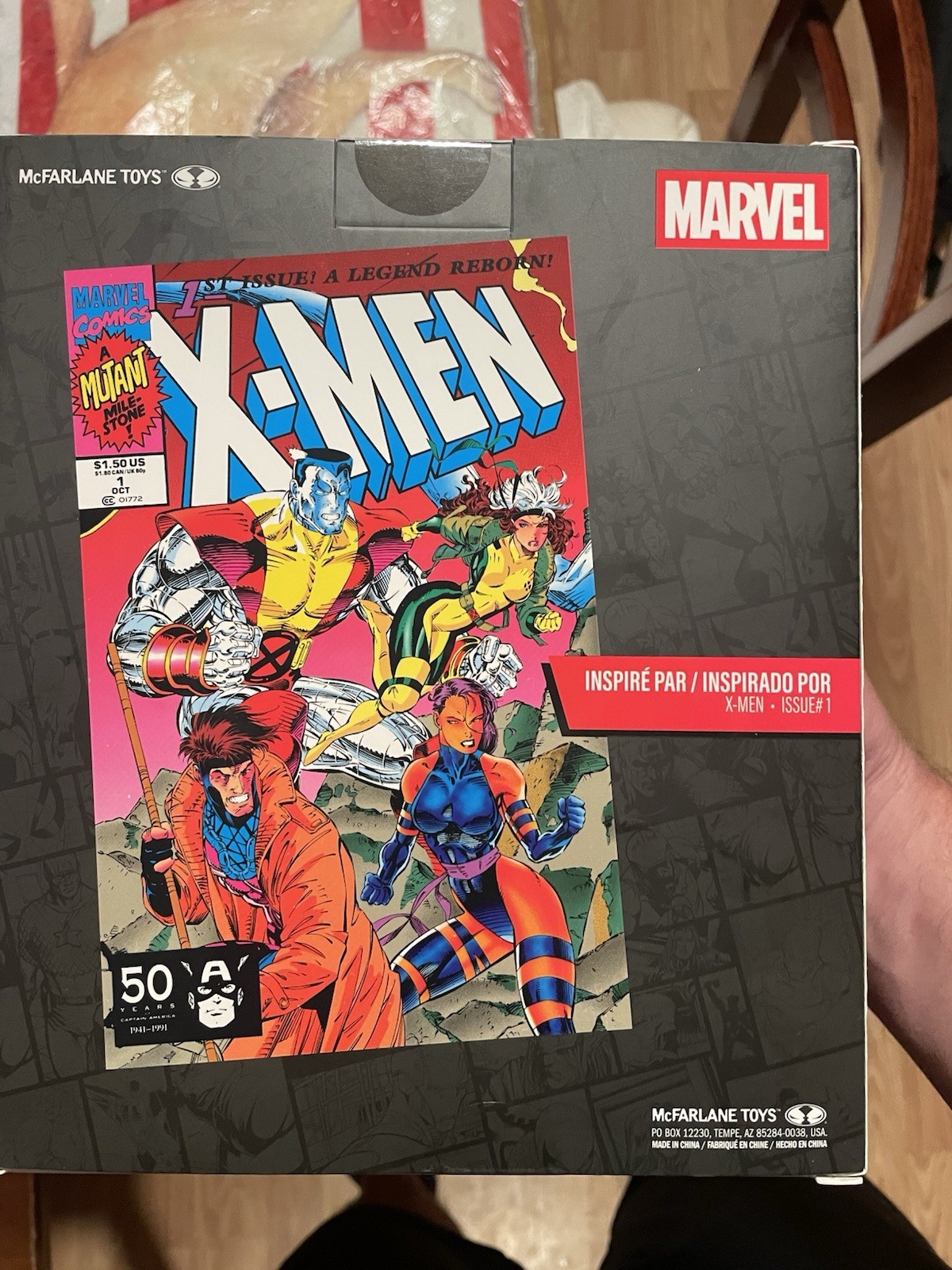 NEW COLOSSUS, 1:10th PLATINUM McFarlane Posed Figure Statue X-MEN #1, IN HAND