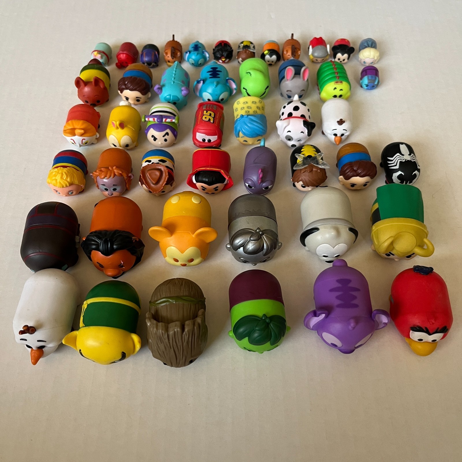 Lot of 45+ Marvel & Disney Tsum Tsum Vinyl Mini Figures Mixed Lot Used