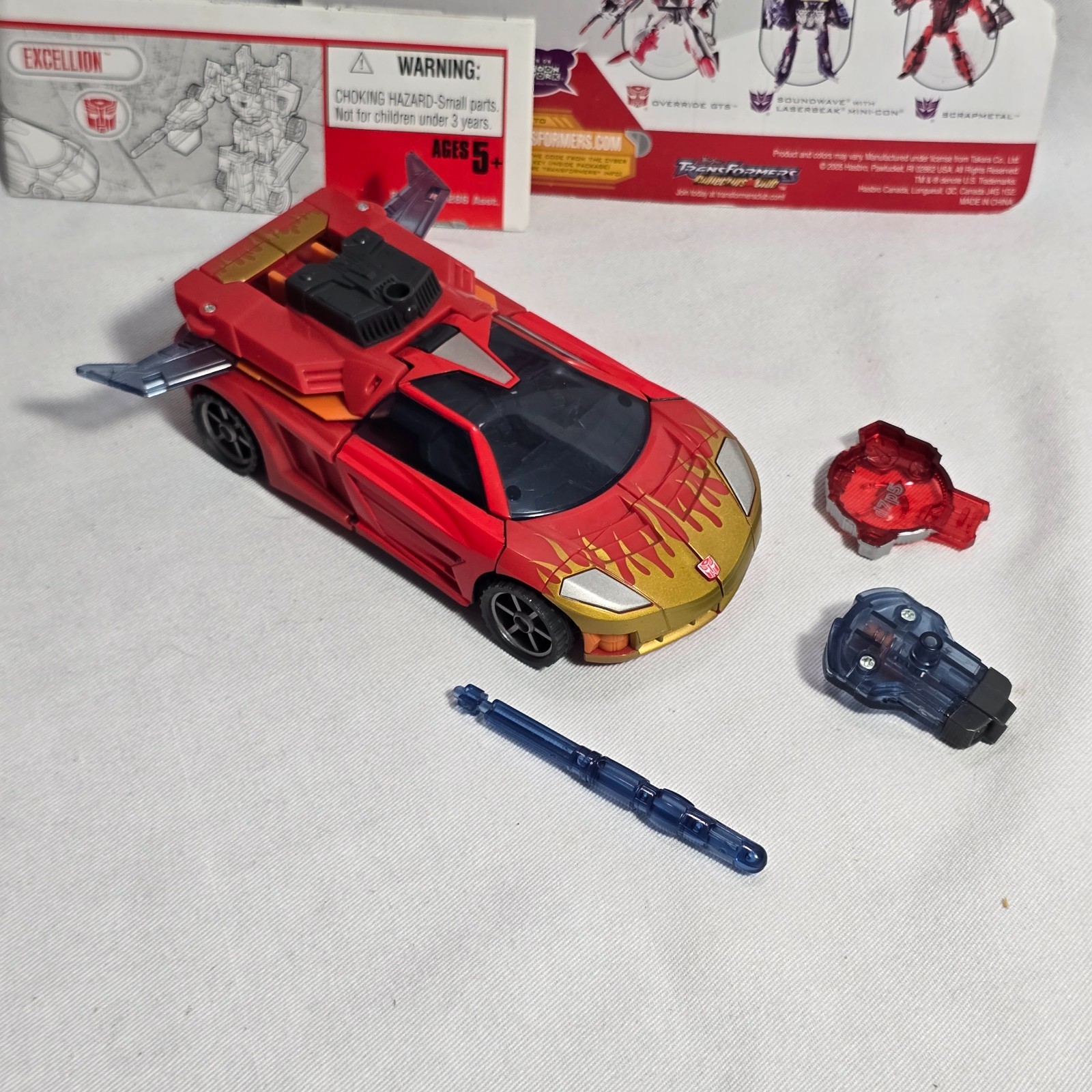 Transformers Cybertron 2005 – Deluxe Class EXCELLION – Complete w/ Cardback!!!