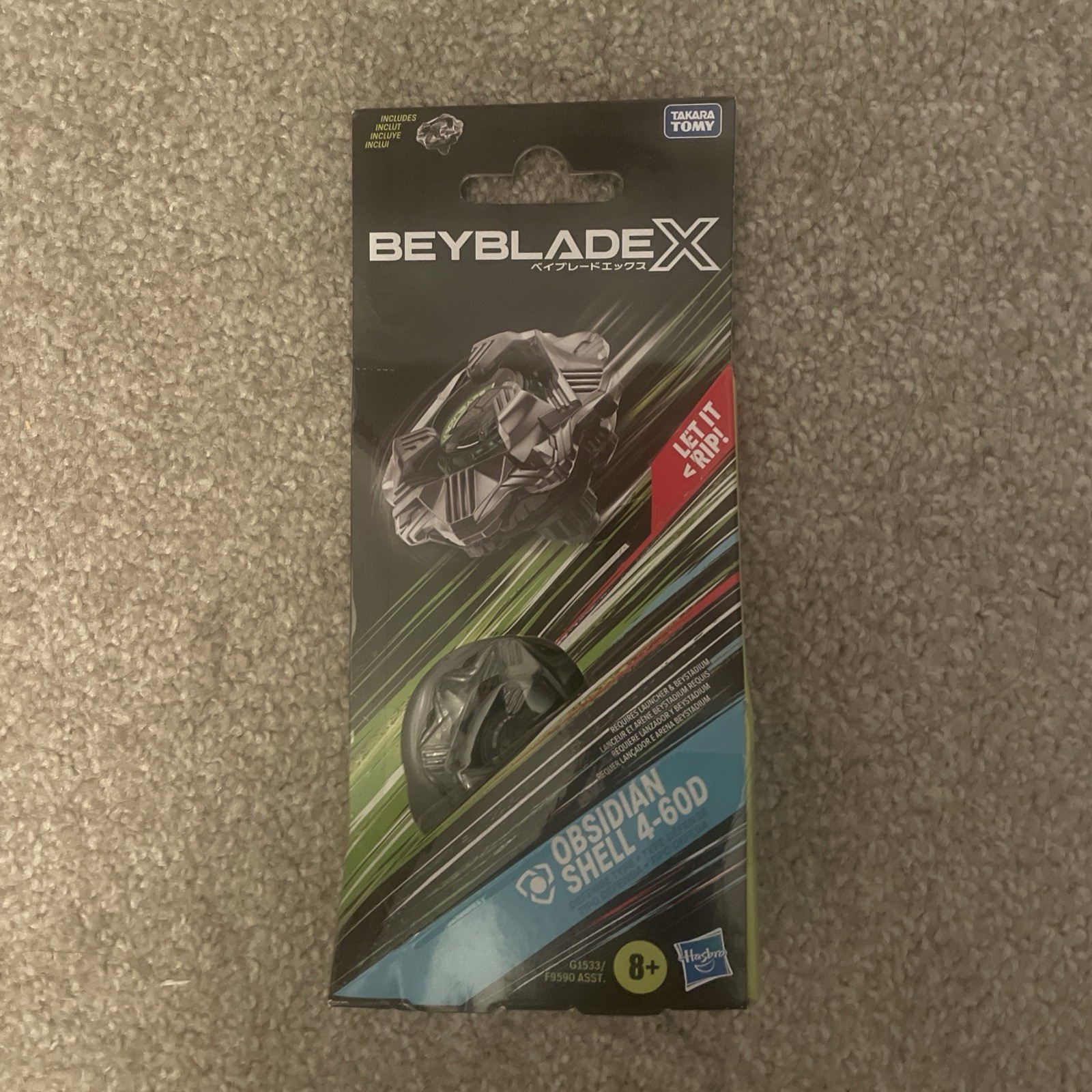 Beyblade X Obsidian Shell 4-60D Hasbro