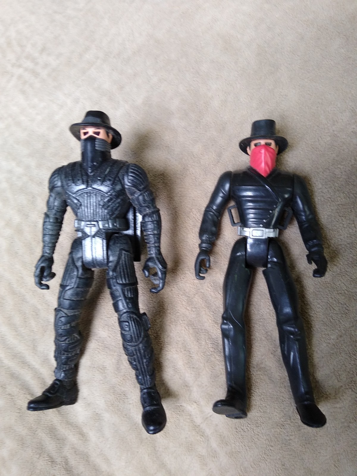 The Shadow Action Figure Lot: Electronic Bullet Proof Deluxe & Lightning Draw