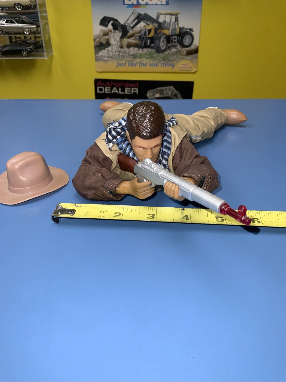 Unbranded Generic Cowboy Laying Down Non Poseable Figure