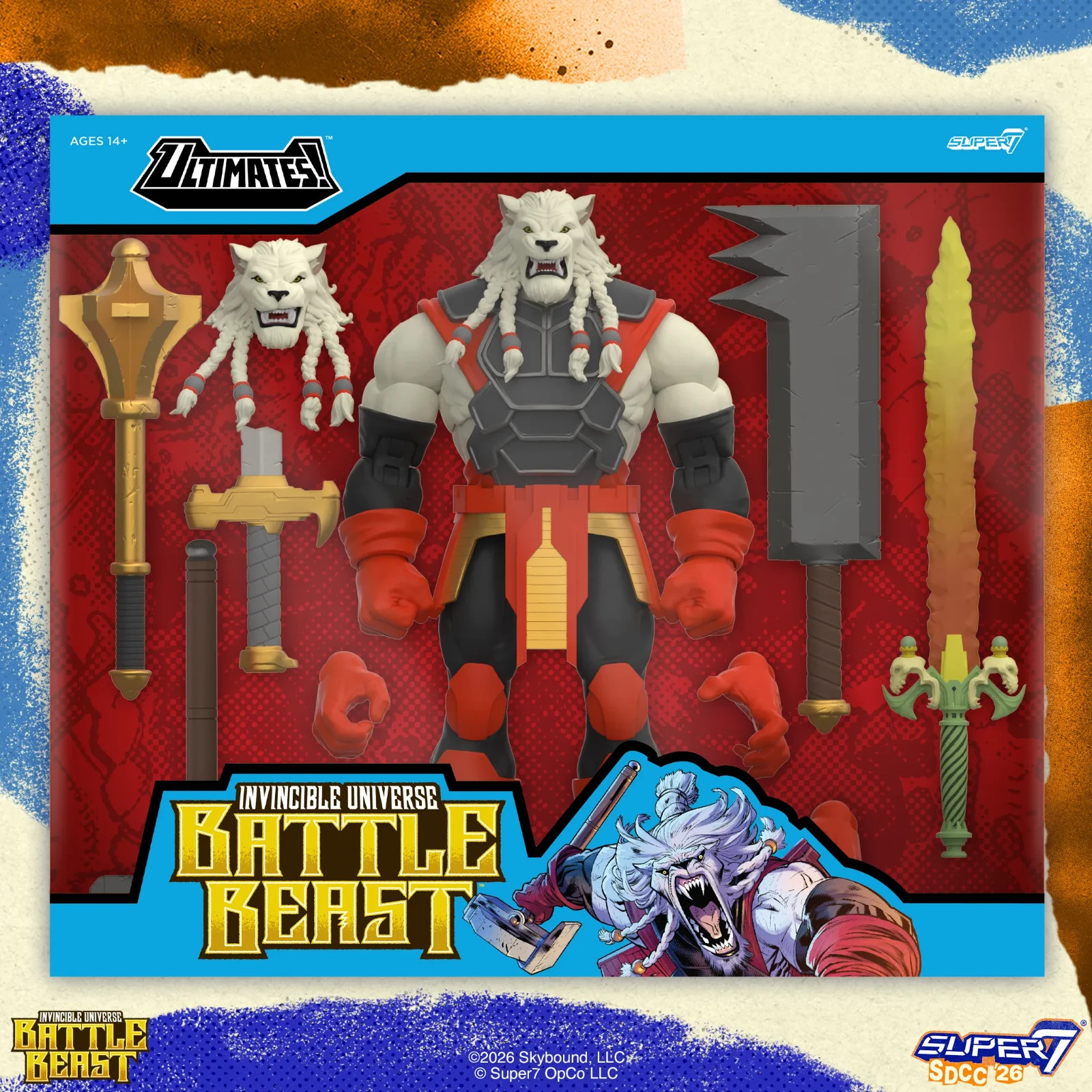 PRESALE SDCC 2026 Super7 Invincible Universe Battle Beast Action Figure