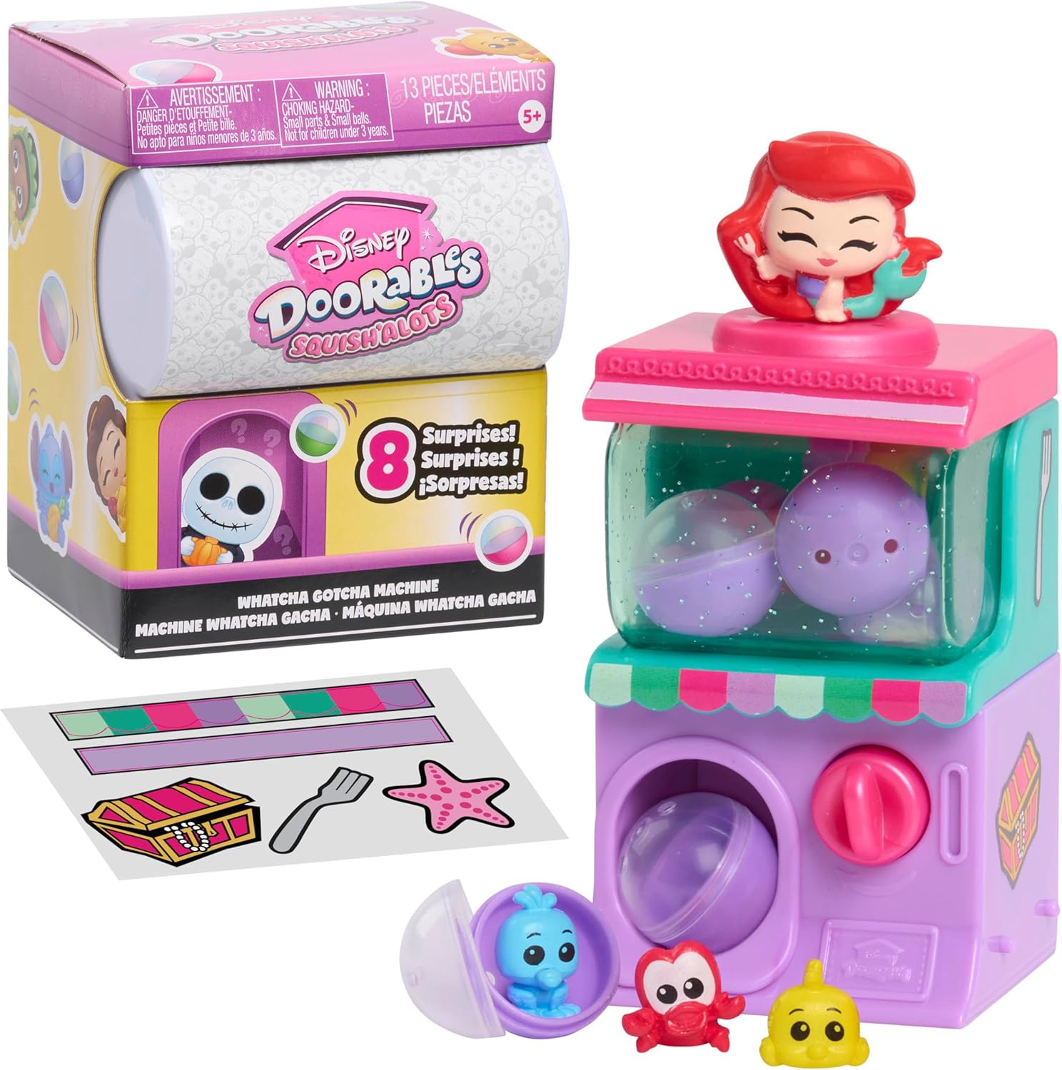 Squish’Alots Whatcha Gotcha Machines, 6 Surprises Inside, Collectible Figurines,
