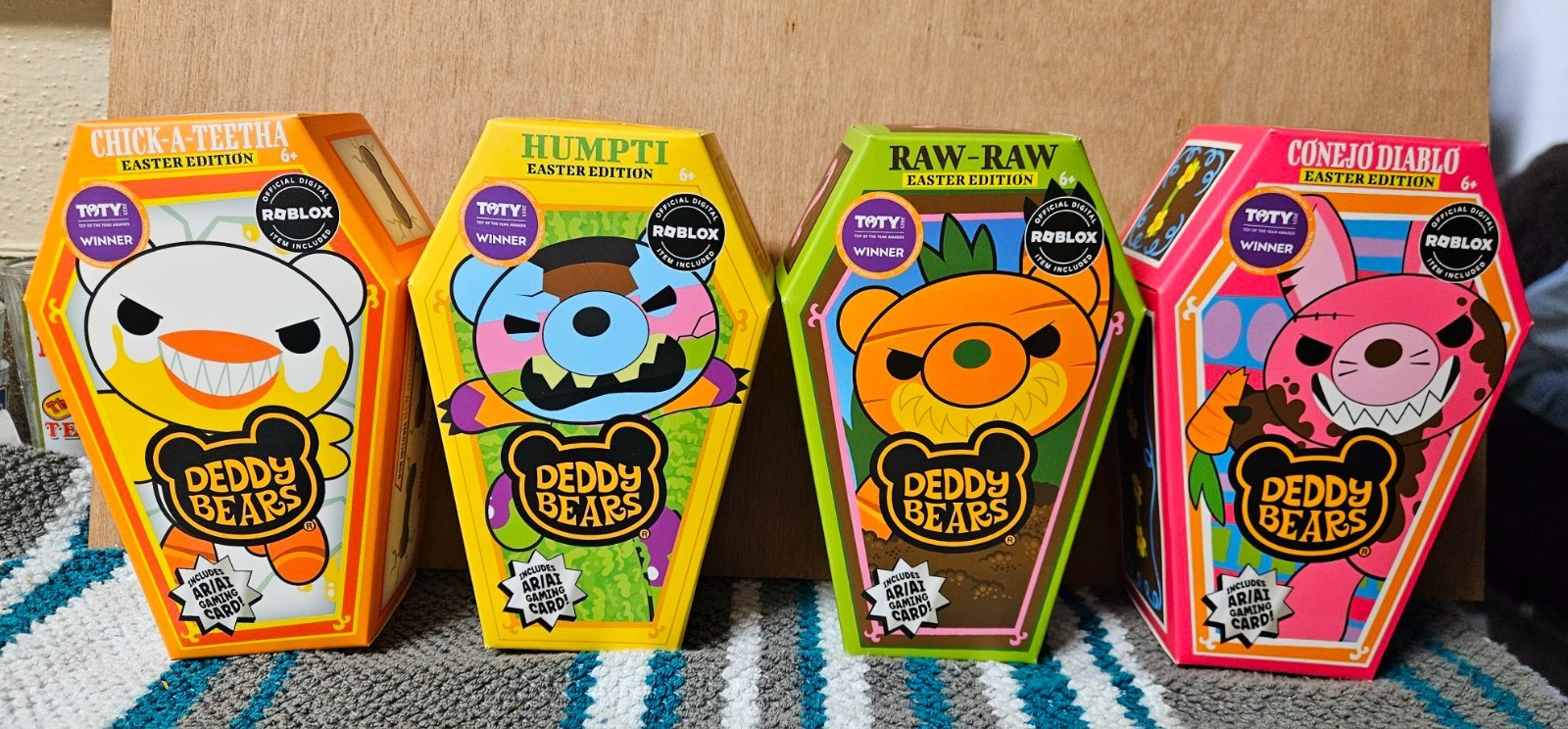 4 Deddy Bears Easter 5&Prime; Plush Conejo Diablo Humpti Raw-Raw Chick-A-Teetha 2026
