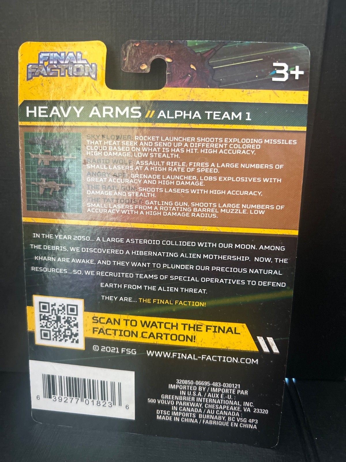 Final Faction Alpha Team 1, Weapons Pack HEAVY ARMS, New Sealed