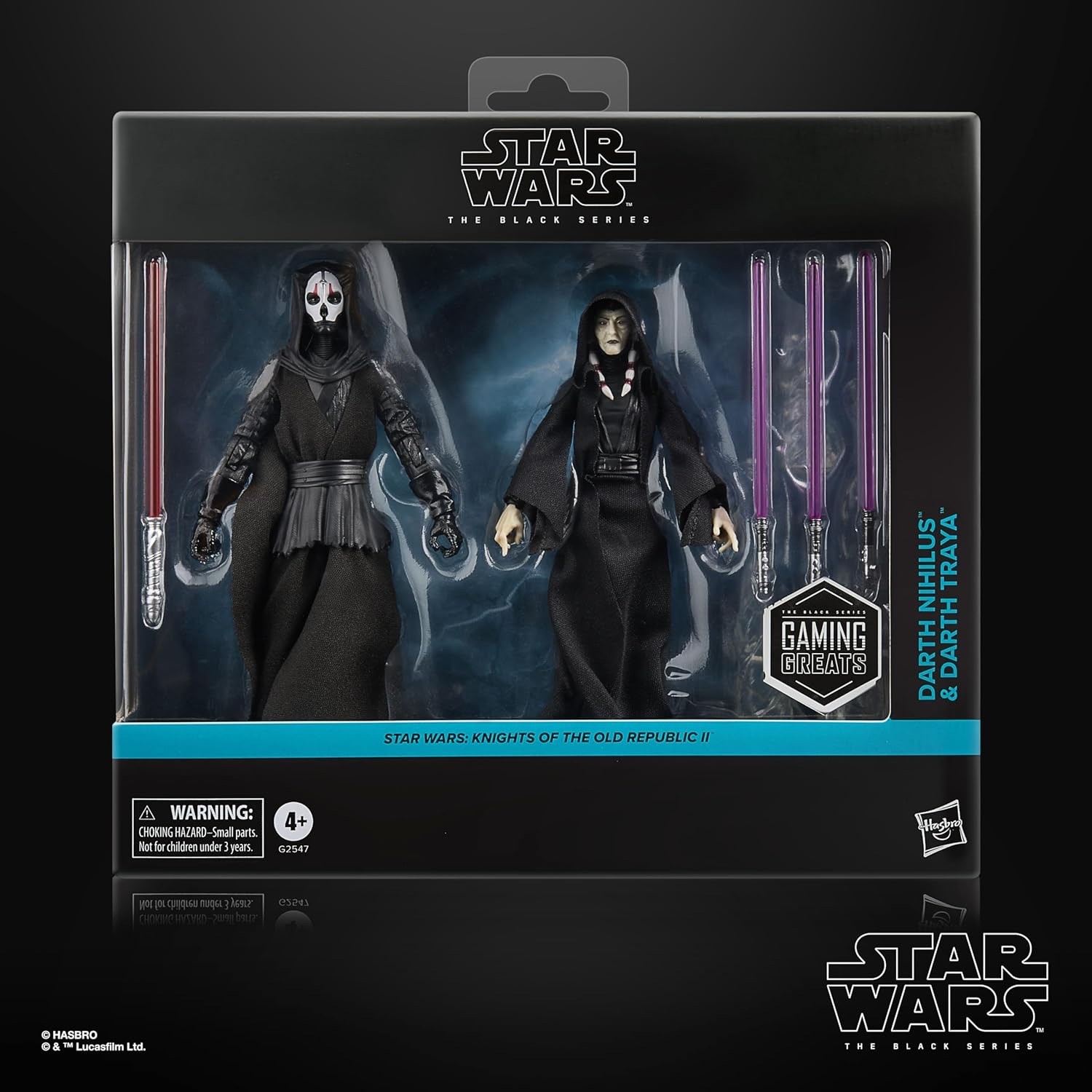 NEW STAR WARS THE BLACK DEATH SERIES DARTH NIHILUS & DARTH TRAYA KOTOR II SEALED