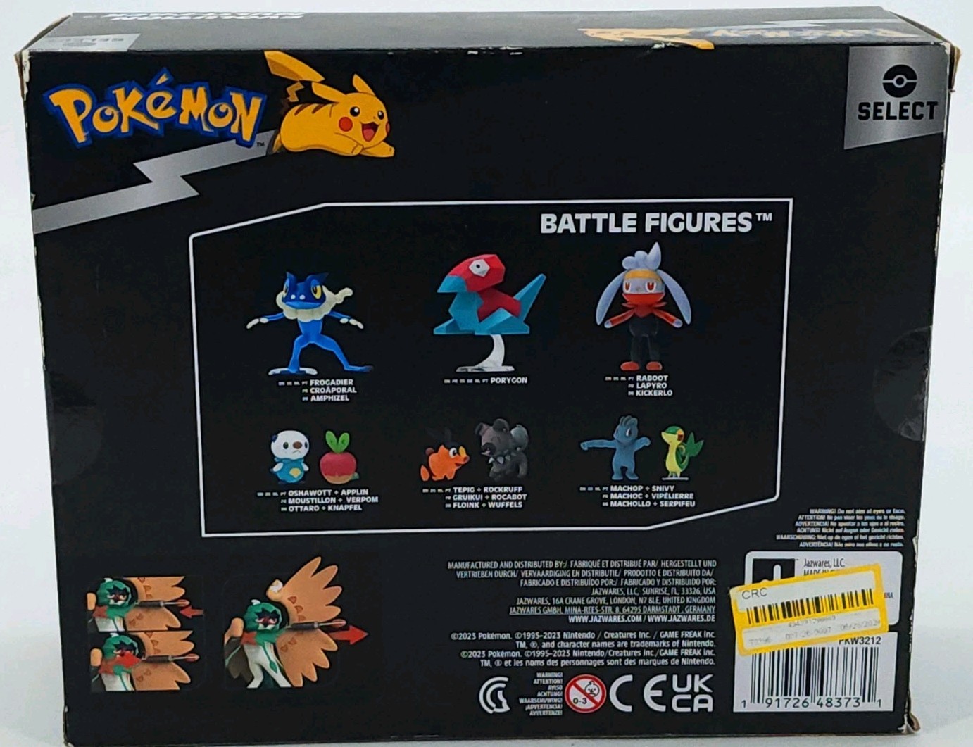 Pokemon Select Evolution Multi-Pack Rowlet Datrix Decidueye Action Figures NEW