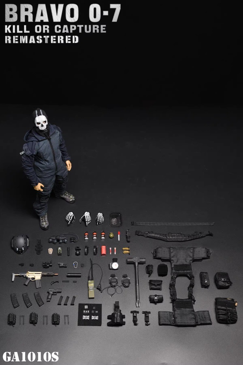Easy & Simple ES-GA1010S BRAVO 0-7 Ghost 1/6 Action Figure In Stock