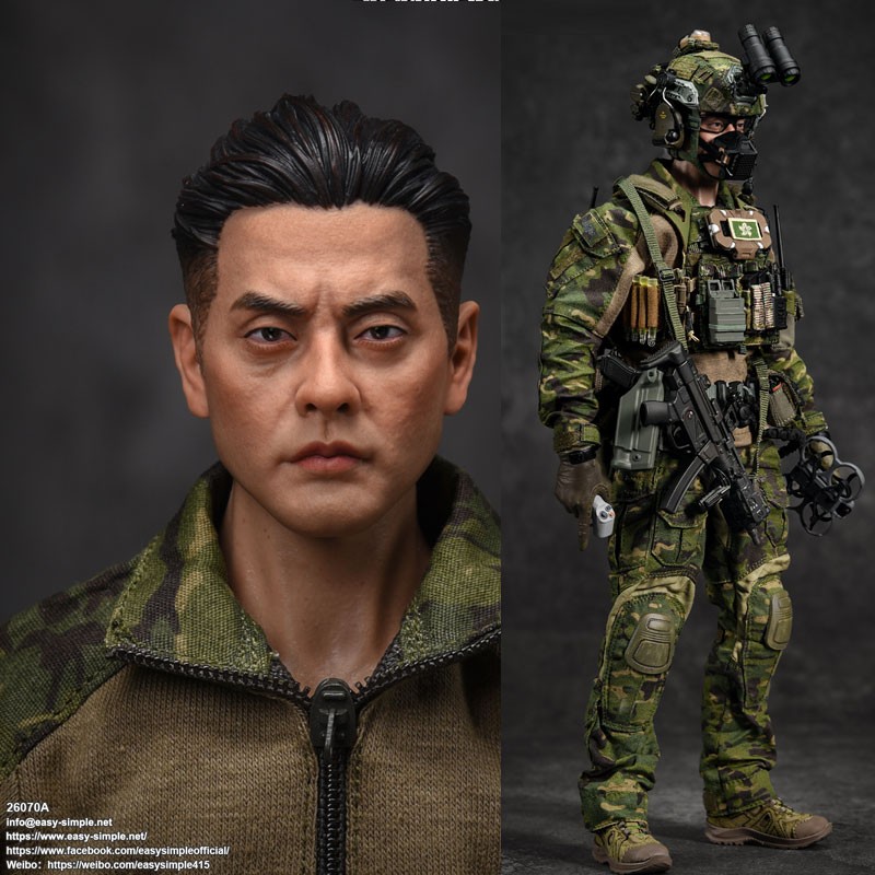 Easy&Simple ES 26070A SDU Policeman 1/6 Action Figure 12IN Model