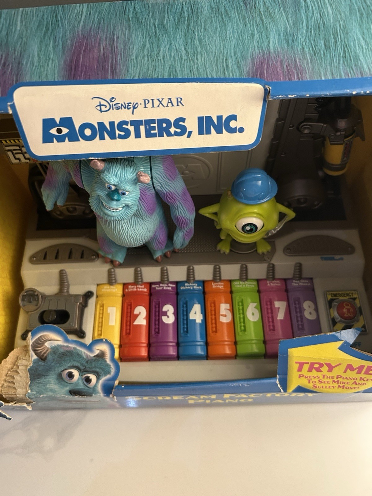 Rare Tiger Electronics Hasbro Monsters Inc Scream Machine Piano Toy NIB