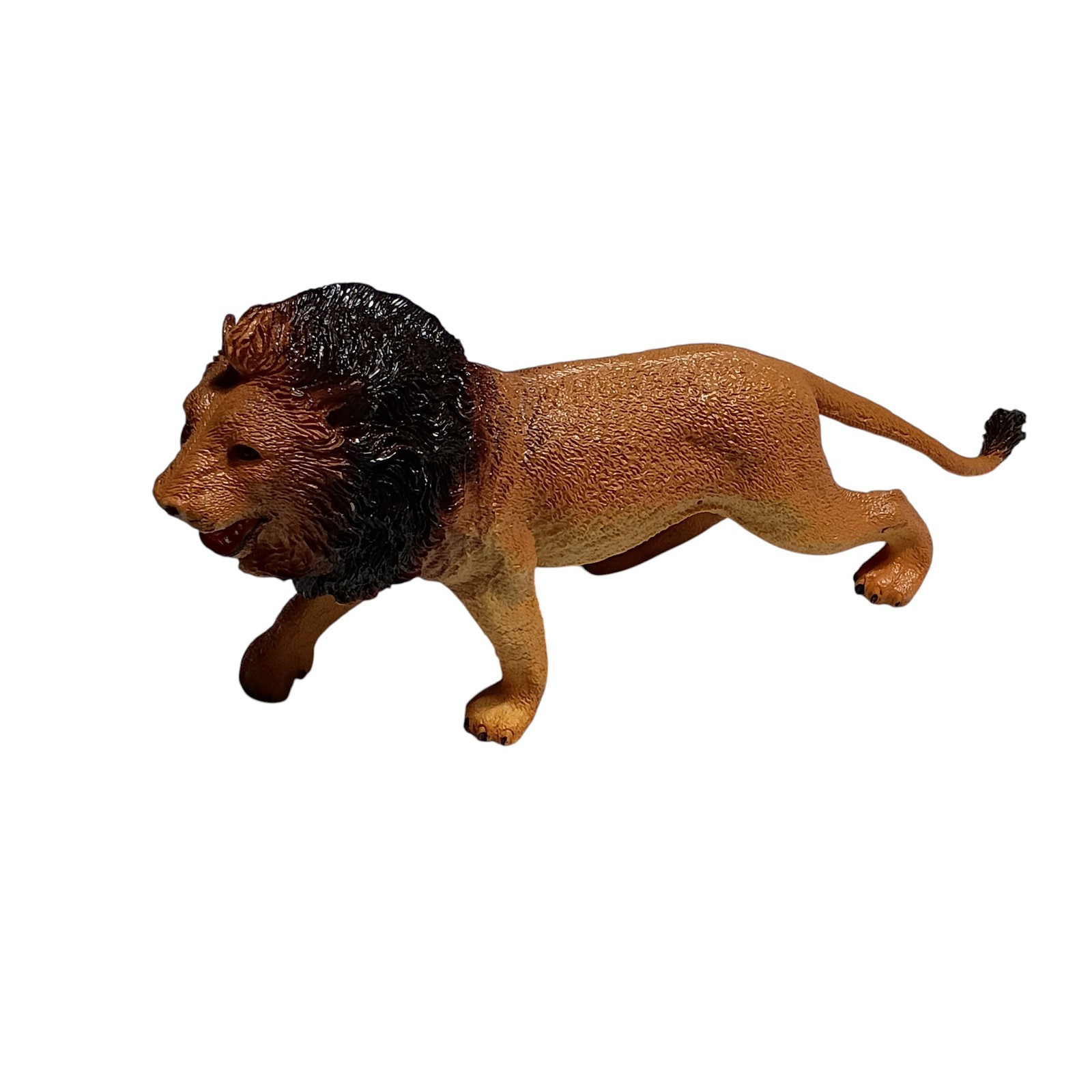 Plastic Lion Toy Figure Realistic Zoo Animal Brown Tan Mane Safari 1 Pc
