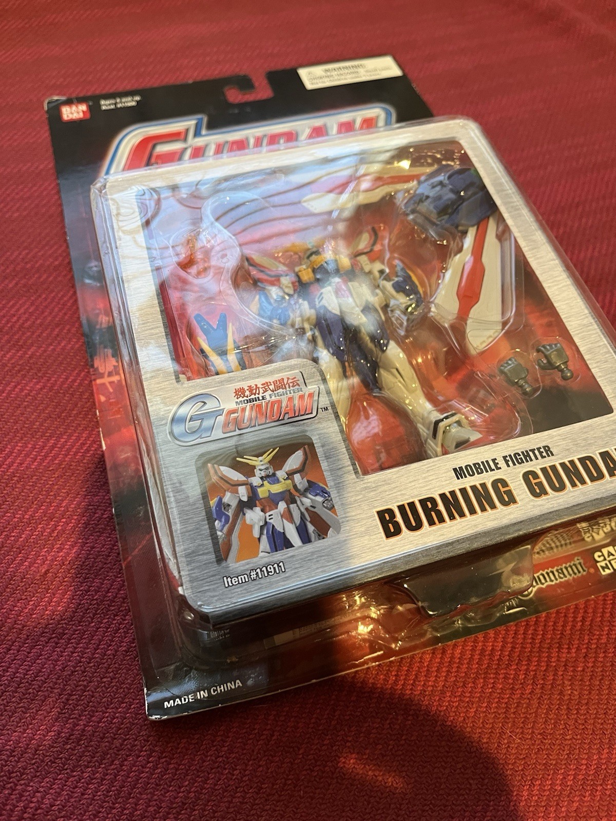Gundam Mobile Fighter Burning Gundam 2003 Bandai Toonami #11900 NOS