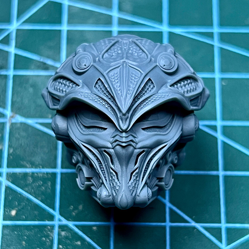1/12 1/10 1/18 Scale The Truck Helmet Head Sculpt Unpainted Fit 6&Prime; ML SHF Neca