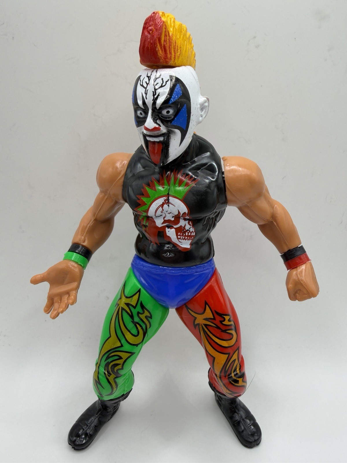 Psycho Clown Mexican Wrestler Action Figure 7&Prime; Lucha Libre WWE CMLL AEW NJPW AAA